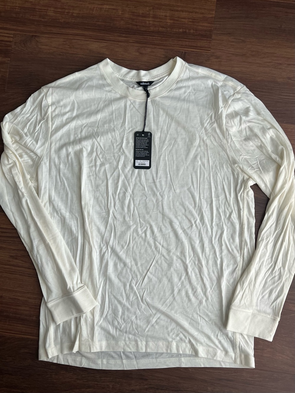 New Allbirds Long Sleeve Tee size XL